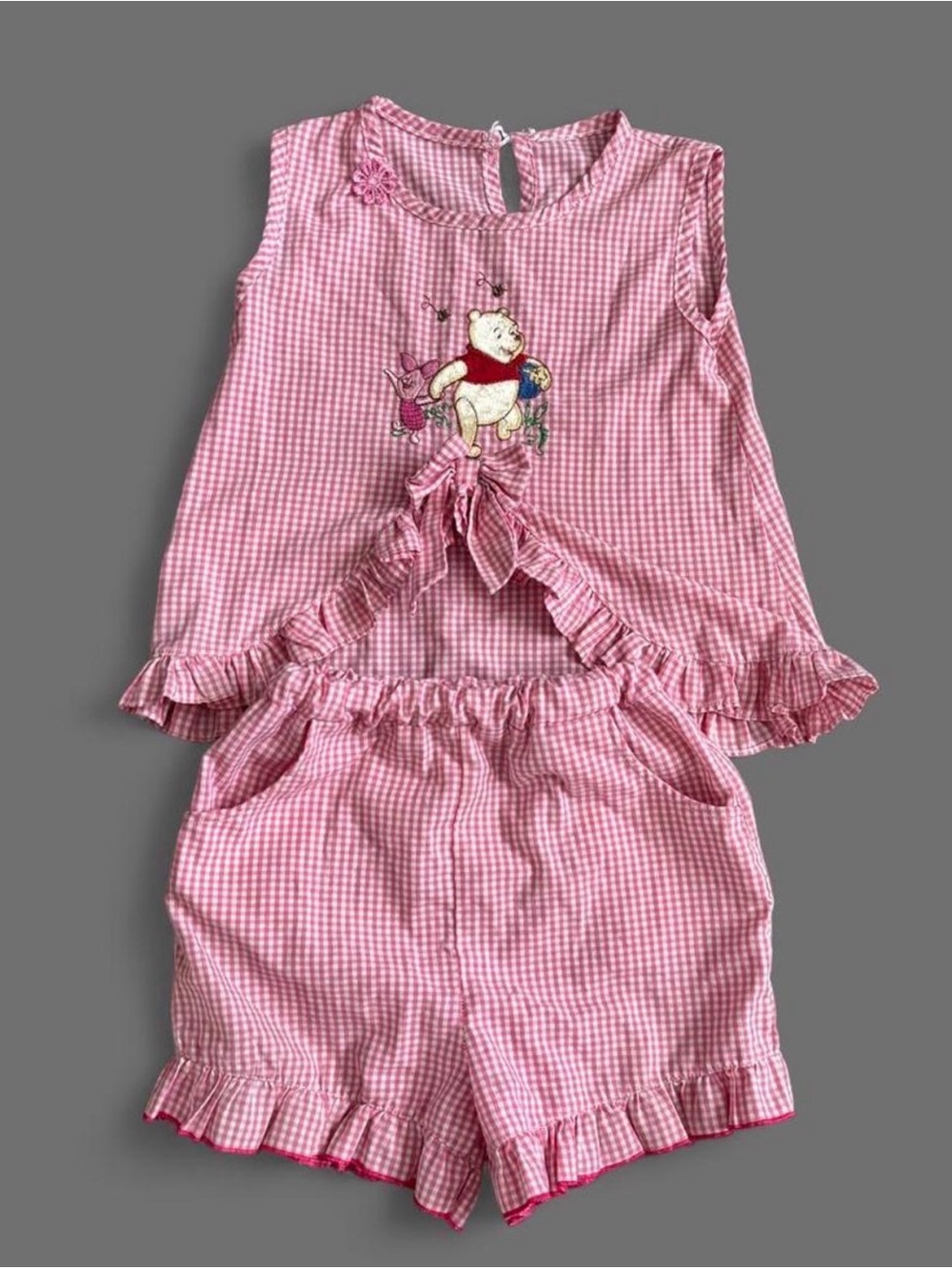 Winnie the pooh girls set with pocket shorts 3T/4T